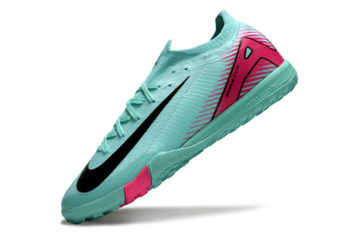 Nike Air Zoom Mercurial Vapor 16 Elite TF Low-Tops Football Shoes - Jade/Black/Red