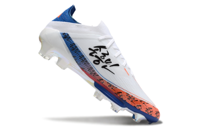 Adidas F50 Elite Lightstrike Pro FG Low-Tops Football Boots - White/Orange/Blue