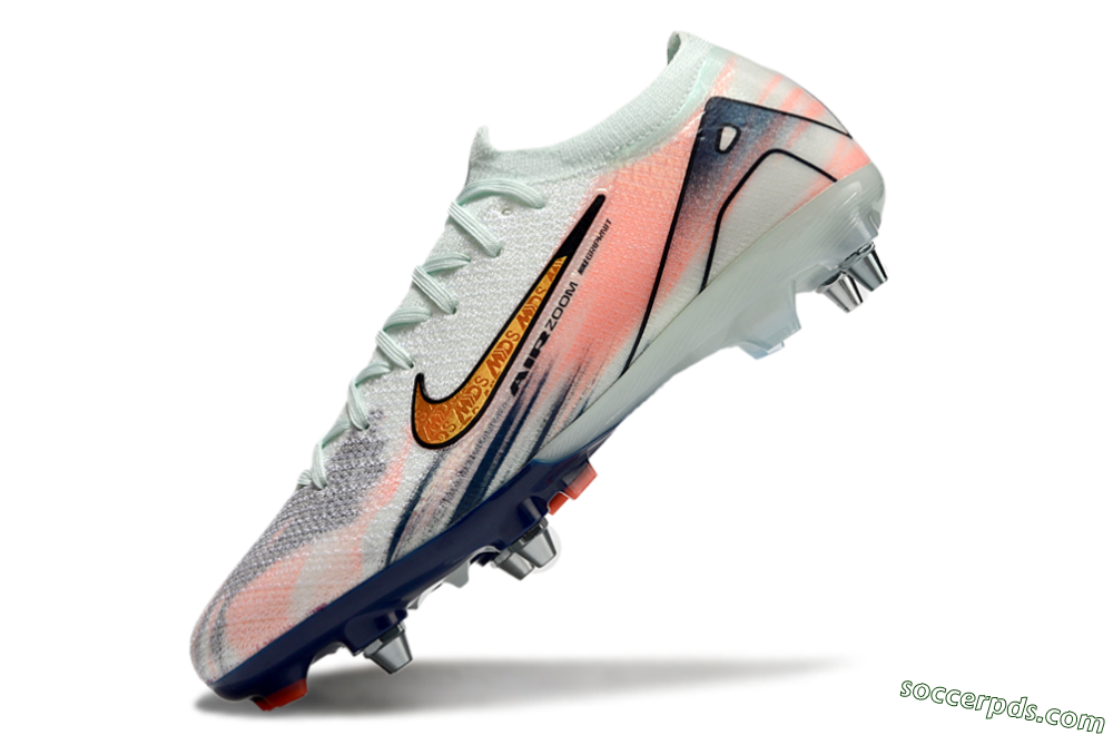 Nike Air Zoom Mercurial Vapor 16 Elite SG Low-Tops Football Boots - Jade/Gold/Blue 5