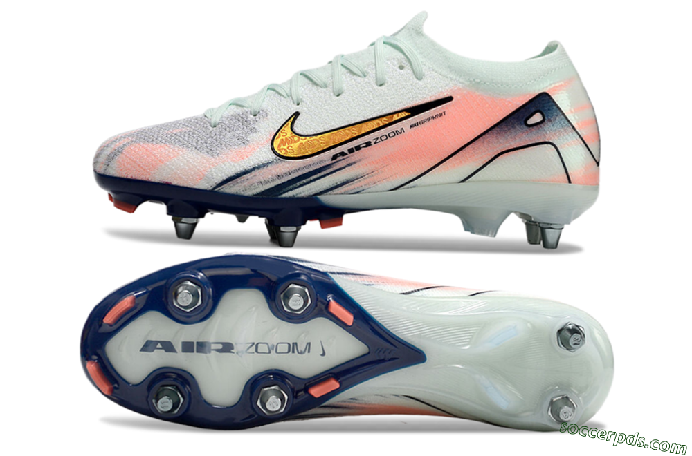 Nike Air Zoom Mercurial Vapor 16 Elite SG Low-Tops Football Boots - Jade/Gold/Blue 0