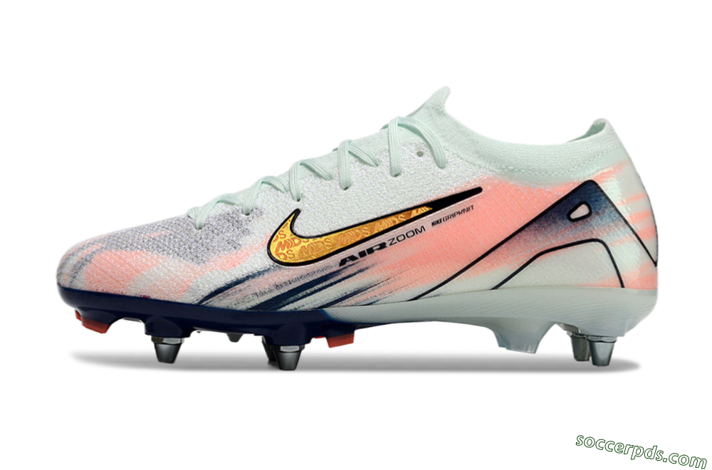 Nike Air Zoom Mercurial Vapor 16 Elite SG Low-Tops Football Boots - Jade/Gold/Blue 2