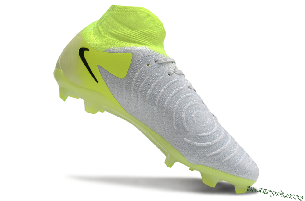 Nike Phantom Luna Elite FG High-Tops Football Boots - Grey/Yellow/Black 4