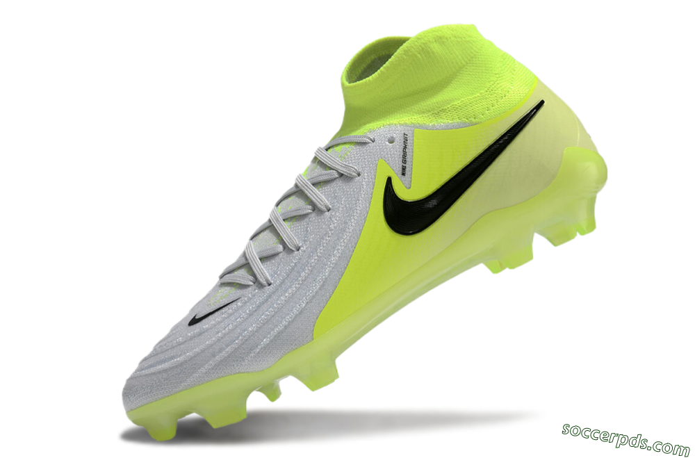 Nike Phantom Luna Elite FG High-Tops Football Boots - Grey/Yellow/Black 5