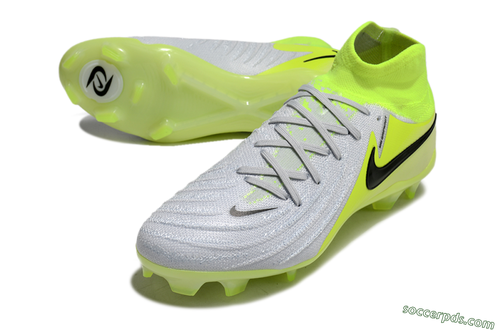 Nike Phantom Luna Elite FG High-Tops Football Boots - Grey/Yellow/Black 3