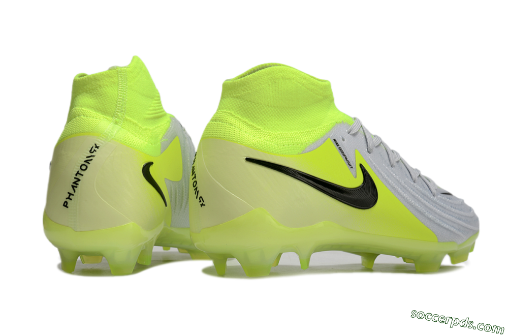 Nike Phantom Luna Elite FG High-Tops Football Boots - Grey/Yellow/Black 6