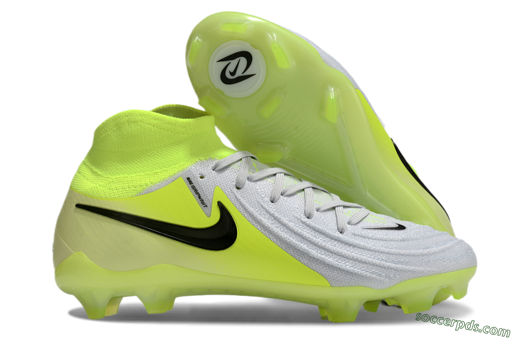 Nike Phantom Luna Elite FG High-Tops Football Boots - Grey/Yellow/Black 1