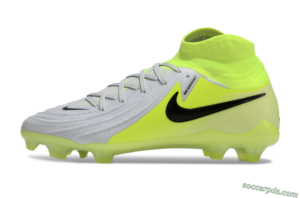 Nike Phantom Luna Elite FG High-Tops Football Boots - Grey/Yellow/Black 2