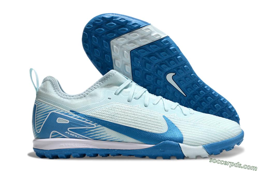 Nike Air Zoom Mercurial Vapor 16 Elite TF Low-Tops Football Shoes - Jade/Blue/White 1