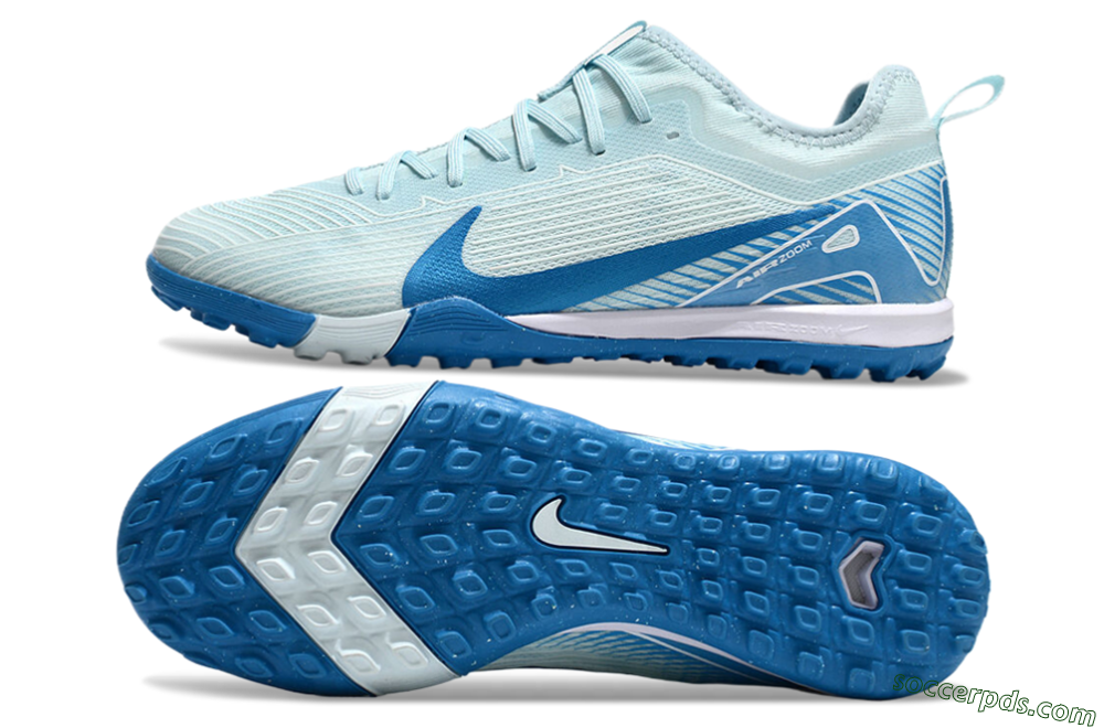 Nike Air Zoom Mercurial Vapor 16 Elite TF Low-Tops Football Shoes - Jade/Blue/White 0