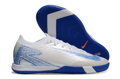 Nike Air Zoom Mercurial Vapor 16 Elite IC Low-Tops Football Shoes - Beige/Blue/White