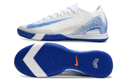 Nike Air Zoom Mercurial Vapor 16 Elite IC Low-Tops Football Shoes - Beige/Blue/White