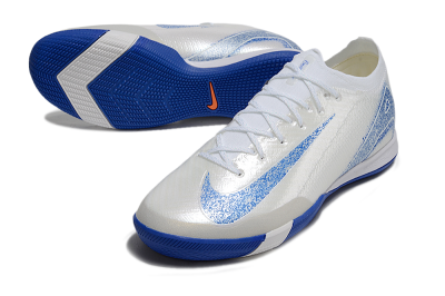 Nike Air Zoom Mercurial Vapor 16 Elite IC Low-Tops Football Shoes - Beige/Blue/White