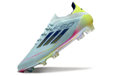 Adidas F50 Elite FG Low-Tops Football Boots - Jade/Blue/Gold/Pink