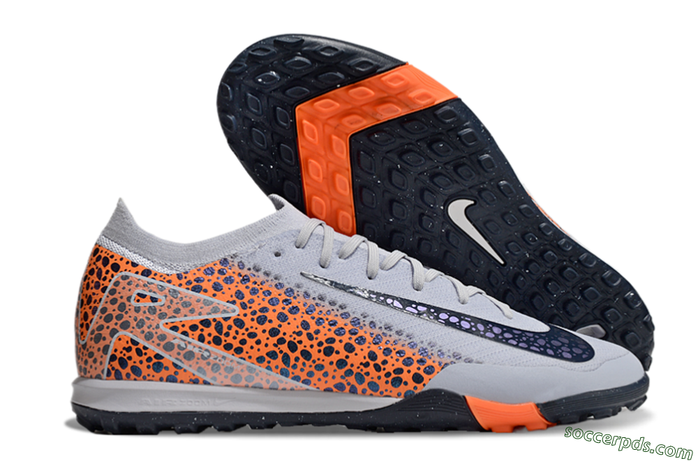 Nike Air Zoom Mercurial Vapor 16 Elite TF Low-Tops Football Shoes - Grey/Black/Leopard 1