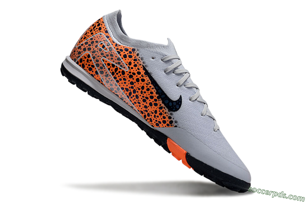 Nike Air Zoom Mercurial Vapor 16 Elite TF Low-Tops Football Shoes - Grey/Black/Leopard 4
