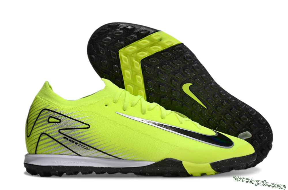 Nike Air Zoom Mercurial Vapor 16 Elite TF Low-Tops Football Shoes - Yellow/Black/Silver 1