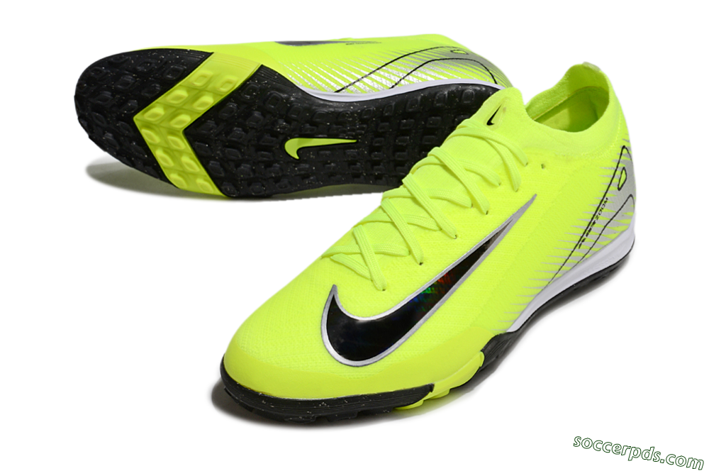 Nike Air Zoom Mercurial Vapor 16 Elite TF Low-Tops Football Shoes - Yellow/Black/Silver 3