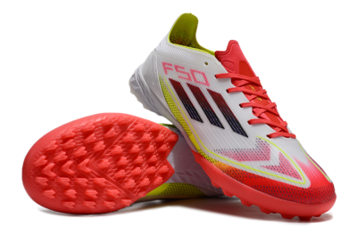 Adidas F50 Elite TF Low-Tops Football Shoes - White/Red/Yellow