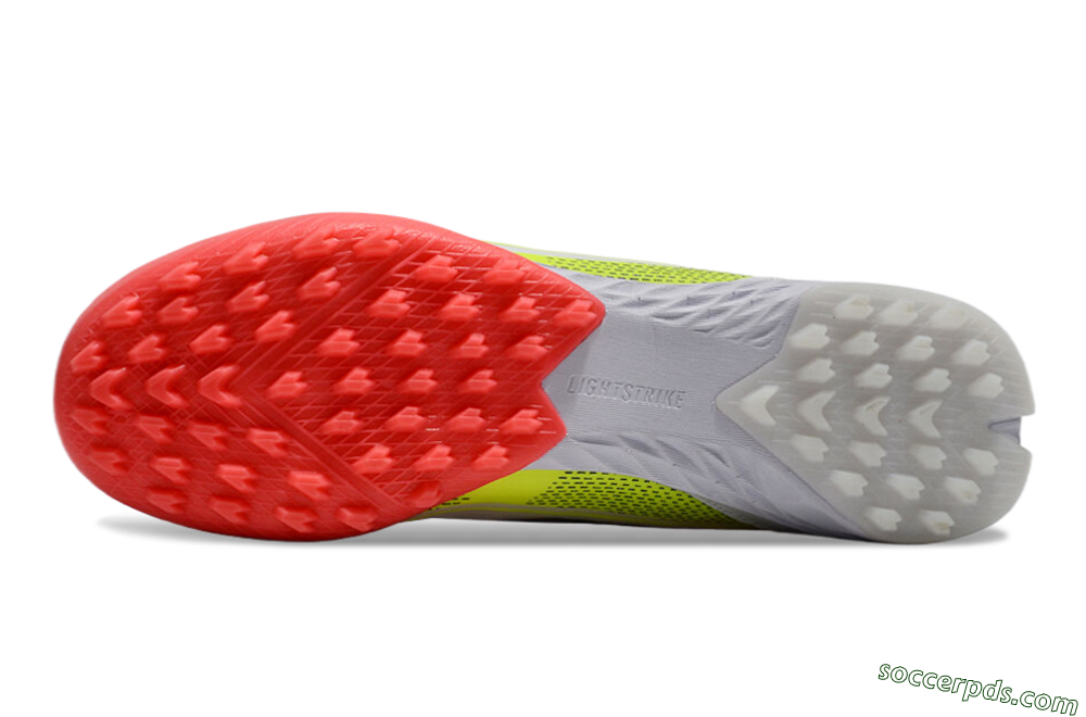 Adidas F50 Elite TF Low-Tops Football Shoes - White/Red/Yellow 5