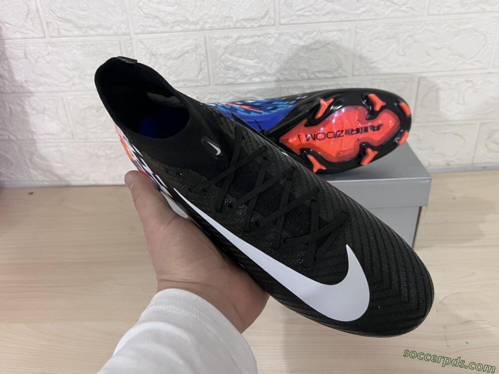 Nike Air Zoom Mercurial Superfly 10 Elite FG High-Tops Football Boots - Black/Blue/Orange