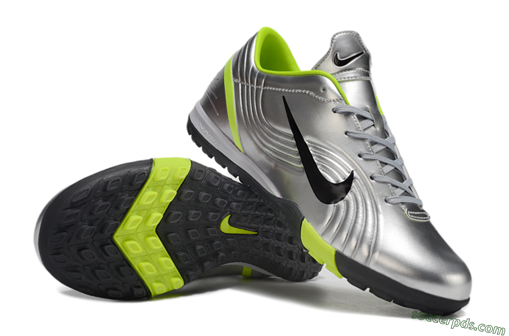 Nike Zoom Mercurial Vapor 1 Rgn SE TF Low-Tops Football Shoes - Silver/Black/Yellow 0