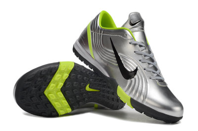 Nike Zoom Mercurial Vapor 1 Rgn SE TF Low-Tops Football Shoes - Silver/Black/Yellow