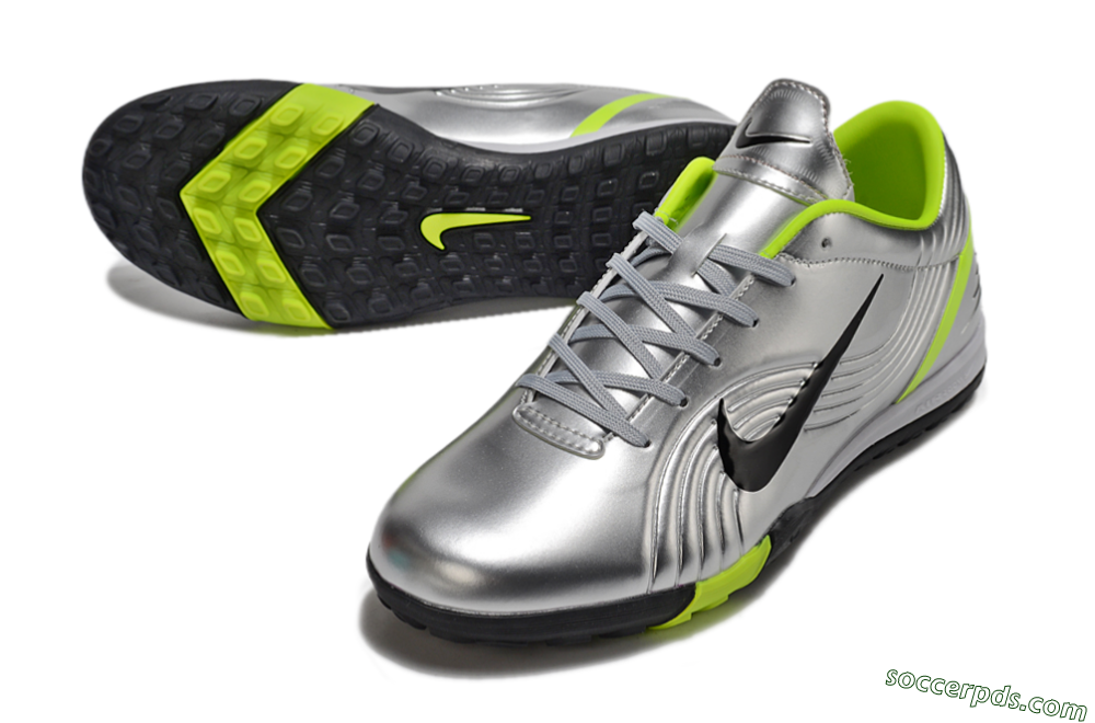 Nike Zoom Mercurial Vapor 1 Rgn SE TF Low-Tops Football Shoes - Silver/Black/Yellow 3
