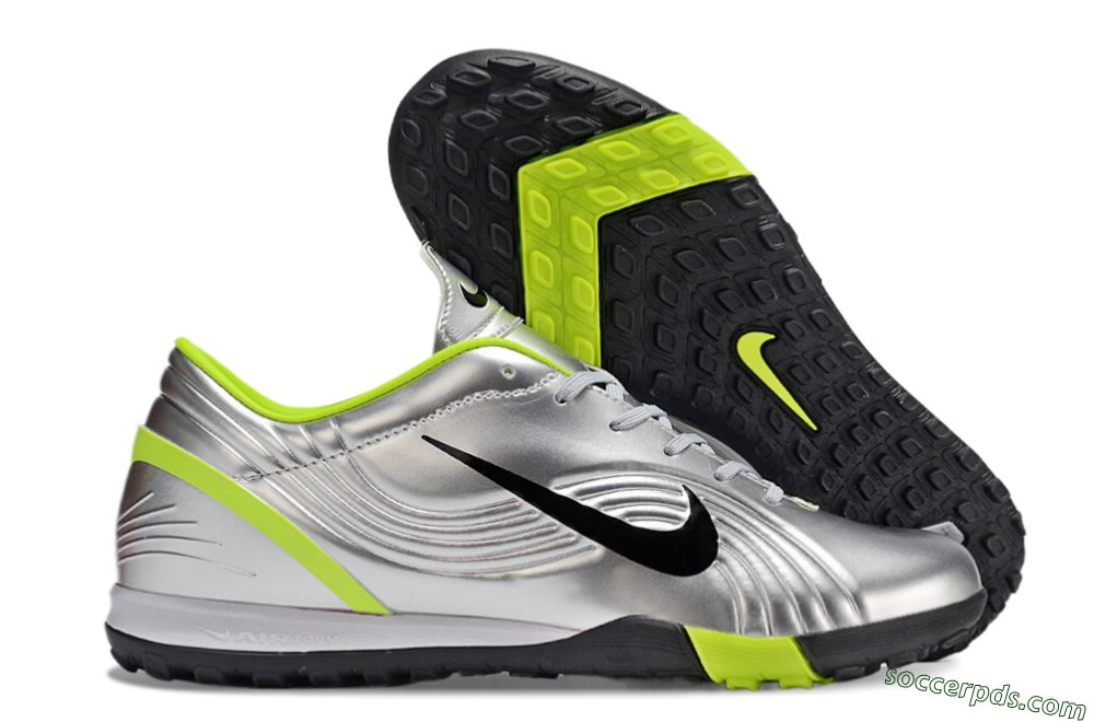 Nike Zoom Mercurial Vapor 1 Rgn SE TF Low-Tops Football Shoes - Silver/Black/Yellow 1