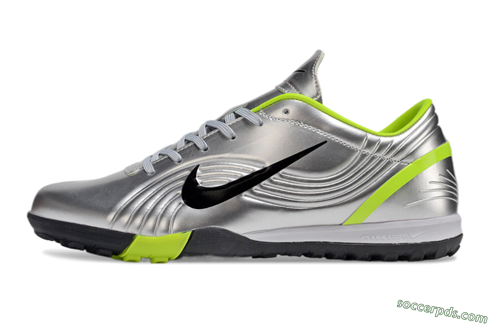 Nike Zoom Mercurial Vapor 1 Rgn SE TF Low-Tops Football Shoes - Silver/Black/Yellow 2