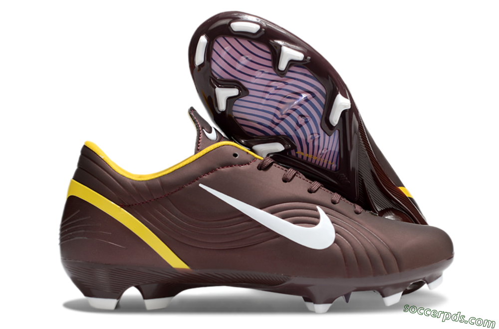 Nike Air Zoom Mercurial Vapor 16 Elite FG Low-Tops Football Boots - Brown/White/Yellow 1