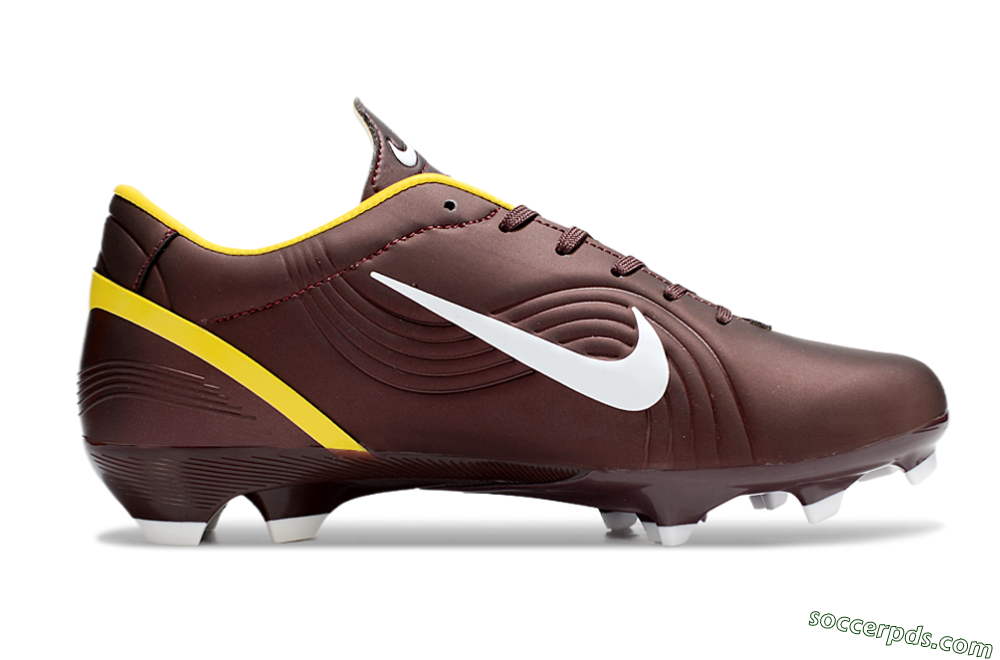 Nike Air Zoom Mercurial Vapor 16 Elite FG Low-Tops Football Boots - Brown/White/Yellow 5