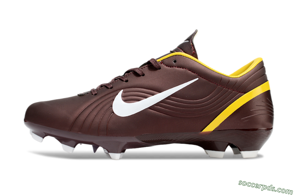 Nike Air Zoom Mercurial Vapor 16 Elite FG Low-Tops Football Boots - Brown/White/Yellow 2