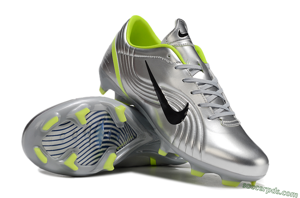 Nike Zoom Mercurial Vapor 1 Rgn SE FG Low-Tops Football Boots - Silver/Black/Yellow 0