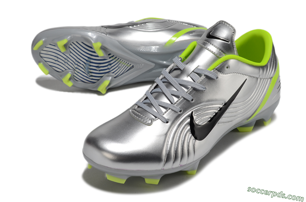 Nike Zoom Mercurial Vapor 1 Rgn SE FG Low-Tops Football Boots - Silver/Black/Yellow 3