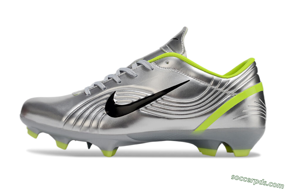 Nike Zoom Mercurial Vapor 1 Rgn SE FG Low-Tops Football Boots - Silver/Black/Yellow 2