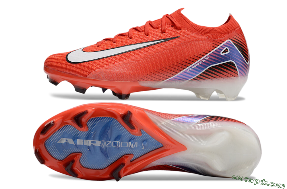 Nike Air Zoom Mercurial Vapor 16 Elite FG Low-Tops Football Boots - Red/White/Blue 0