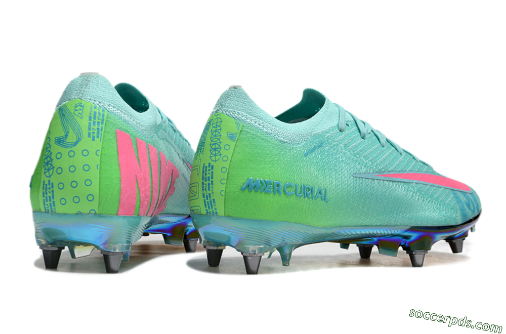 Nike Air Zoom Mercurial Vapor 16 Elite SG Low-Tops Football Boots - Jade/Pink/Gold 6
