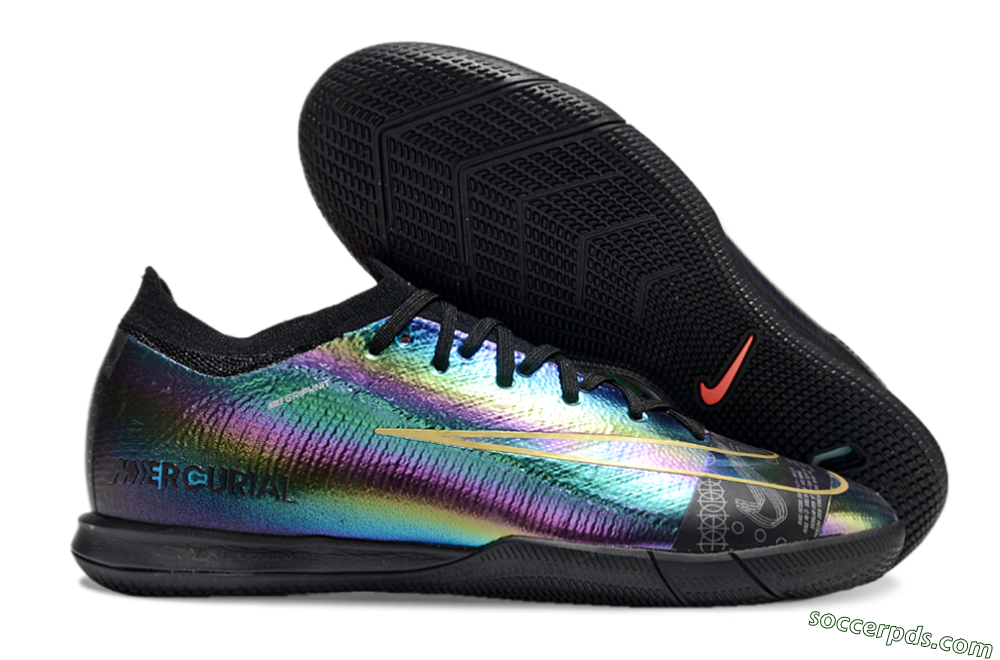 Nike Air Zoom Mercurial Vapor 16 Elite IC Low-Tops Football Shoes - Laser/Black/Yellow 1