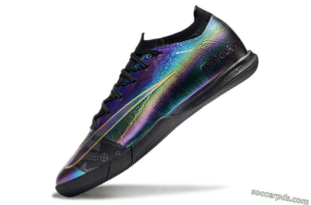 Nike Air Zoom Mercurial Vapor 16 Elite IC Low-Tops Football Shoes - Laser/Black/Yellow 5