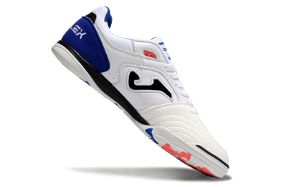 Joma Top Flex IC Low-Tops Football Shoes - White/Red/Blue