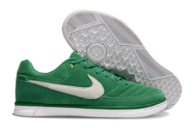 Nike Street Gato IC Low-Tops Football Shoes - Green/Grey/White