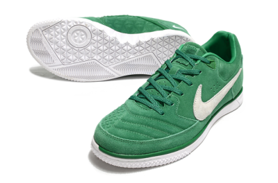 Nike Street Gato IC Low-Tops Football Shoes - Green/Grey/White