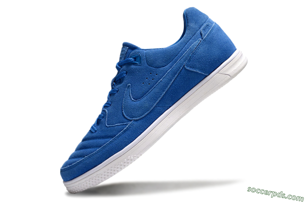 Nike Street Gato IC Low-Tops Football Shoes - Blue/White 5
