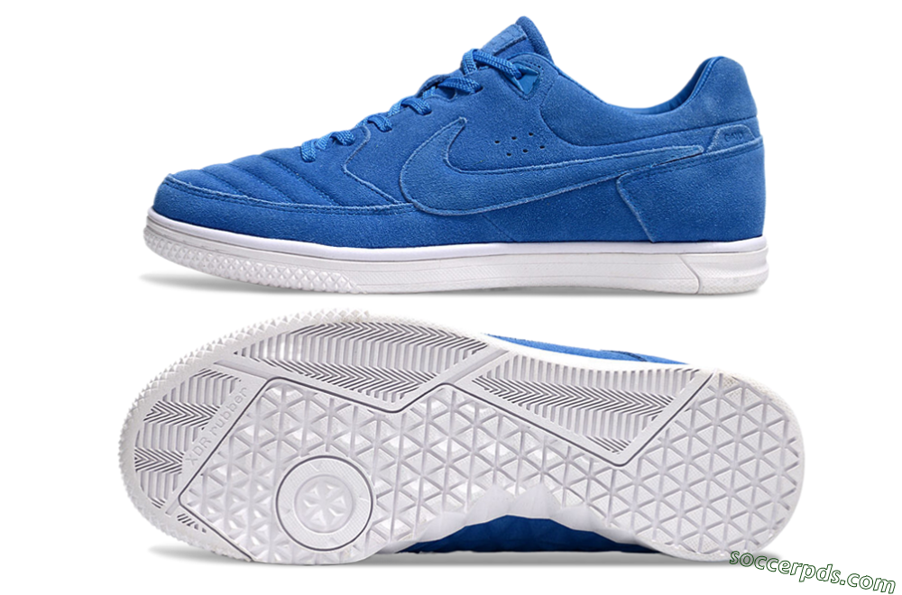 Nike Street Gato IC Low-Tops Football Shoes - Blue/White 0