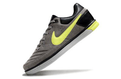 Nike Street Gato IC Low-Tops Football Shoes - Grey/Yellow/Black