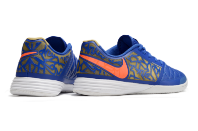 Nike Street Gato IC Low-Tops Football Shoes - Blue/Yellow/Red