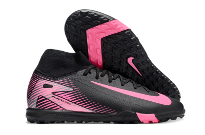 Nike Air Zoom Mercurial Superfly 10 Elite TF High-Tops Football Shoes - Black/Pink