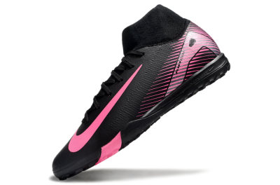 Nike Air Zoom Mercurial Superfly 10 Elite TF High-Tops Football Shoes - Black/Pink