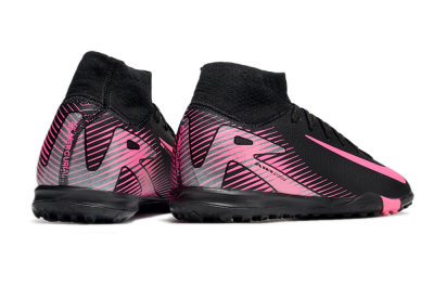 Nike Air Zoom Mercurial Superfly 10 Elite TF High-Tops Football Shoes - Black/Pink
