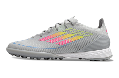 Adidas F50 Pro TF Low-Tops Football Shoes - Grey/Gold/Pink